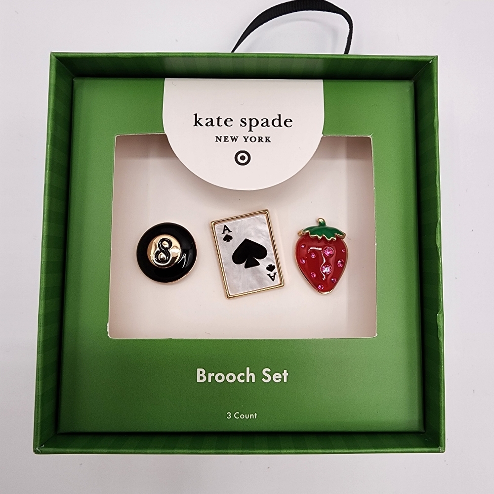 Kate Spade x Target 3pk Brooch Set
